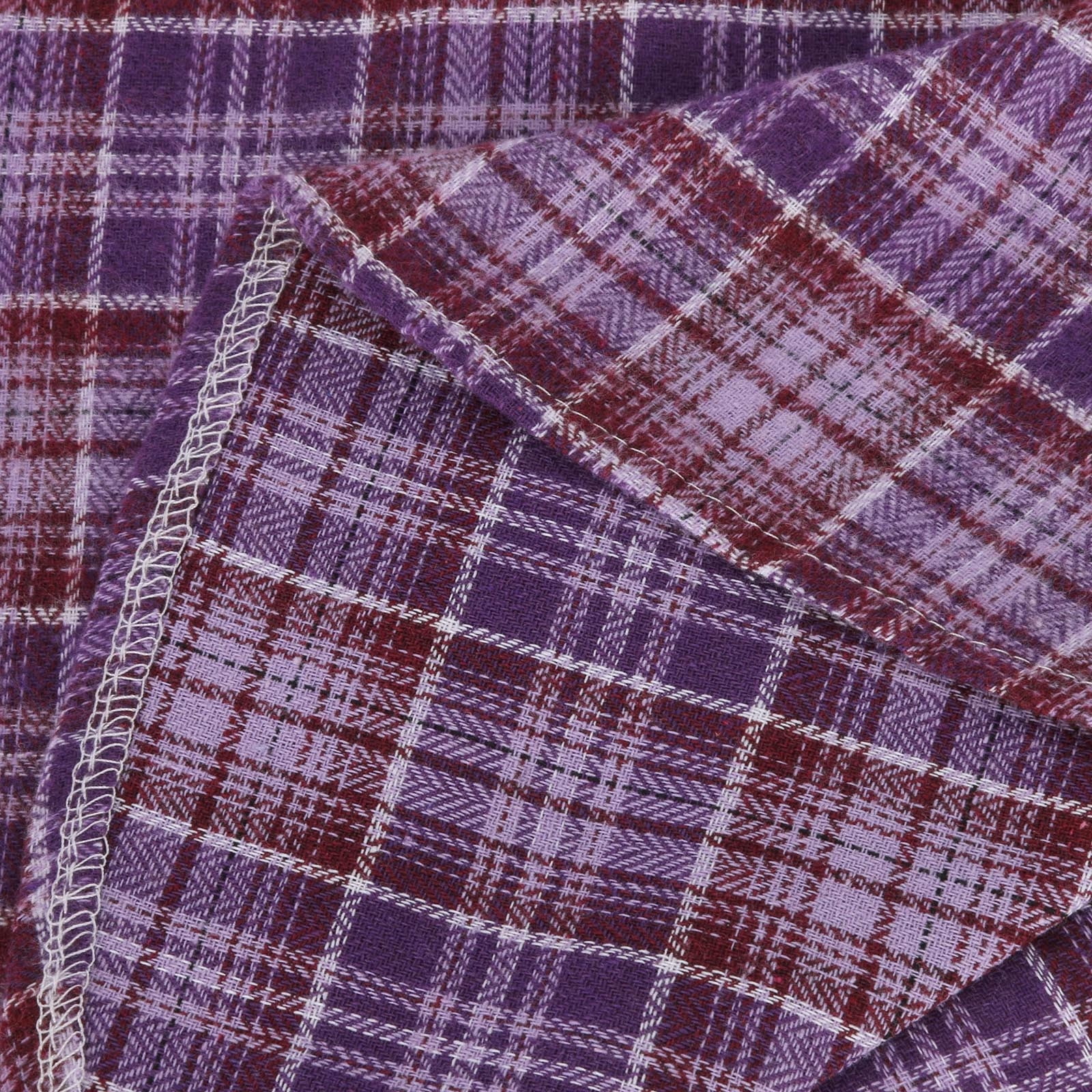 Flannel Fabric - Purple Tri Buffalo Check - By the yard - 100% Cotton  Flannel - Merchlet