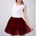thumbnail image 5 of EDFBUYKRS Female Skirts Short Skirt Set Fall Women's Candy Color Multicolor Skirt Support Half Body Puff Petticoat Colorful Small Short Skirt, 5 of 7