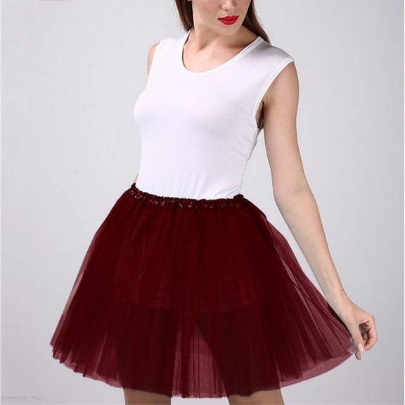 Aayomet Women'S Skirts Women's Elastic Waist Plaid Pleated Skirt Tartan Skater School Uniform Mini Skirts,H B