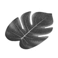 thumbnail image 4 of Uxcell 6" Black Palm Leaves, 12 Pack Artificial Palm Leaves Faux Palm Fronds Fake Palm Leaf Tree Leaves, Style 23, 4 of 6