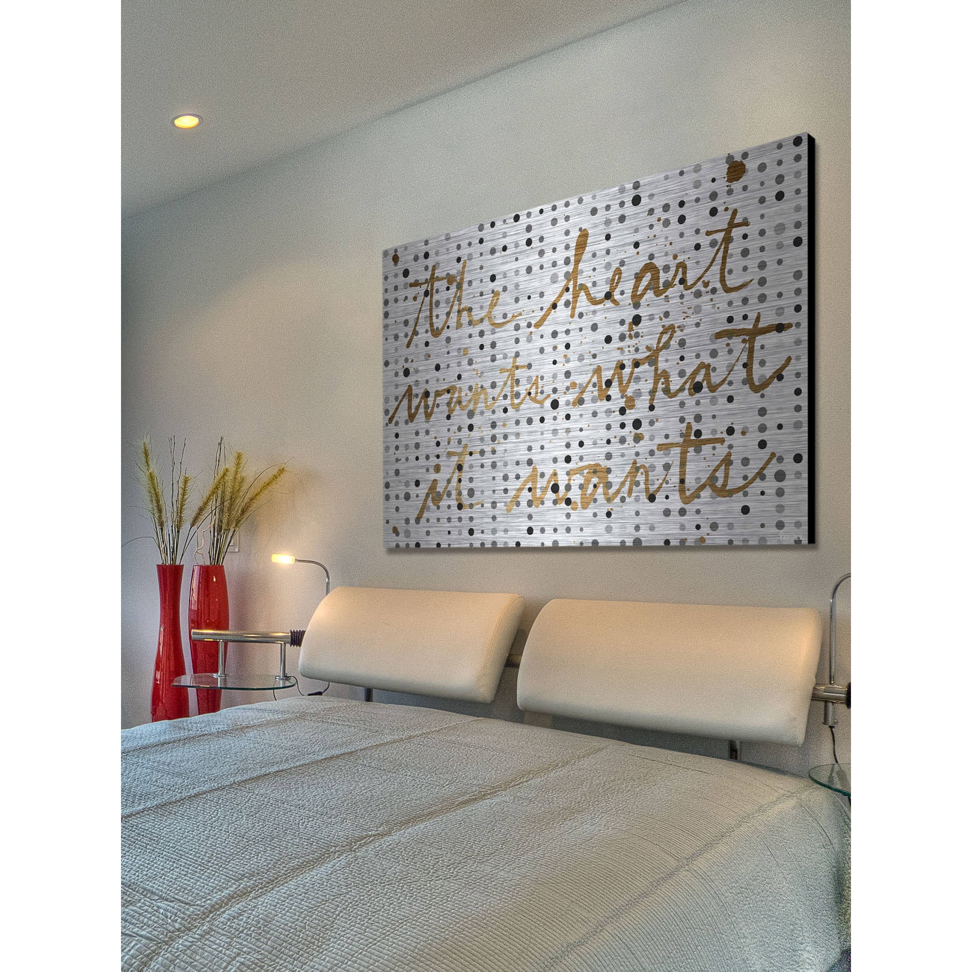 Marmont Hill "Hearts Desire" Painting Print on Brushed Aluminum