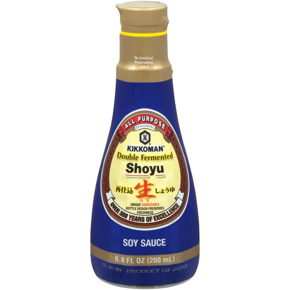 Kikkoman Double Fermented Soy Sauce, 6.8 Oz
