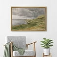 thumbnail image 4 of HFDF Canvas Prt Wall Art Green Mounta Range Stormy Landscape Nature Wilderness Illustrations Fe Art Farmhouse Floral Botanical Calm/Relax Cozy for Bedroom - Natural 24x16inch Framed, 4 of 6
