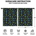 thumbnail image 2 of Blackout Kids Curtains,Neon Games Element Black Pattern Childrens Insulated Curtains Set Of 2,Bedroom Essentials,Toddler Room Decor 52"x63", 2 of 5