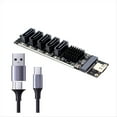thumbnail image 1 of Tarjeta Convertidora Adaptadora de 5 Puertos TYPE-C A SATA3.0 6Gbps USB10G JM575+JMS580 para Expansión SSD HDD, 1 of 9