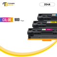 thumbnail image 3 of Toner Bank 3-Pack Compatible Toner Cartridge for HP CF511A CF512A CF513A 204AM154nw M154a M180nw M180n M181fw Printer Cyan, Magenta, Yellow, 3 of 8