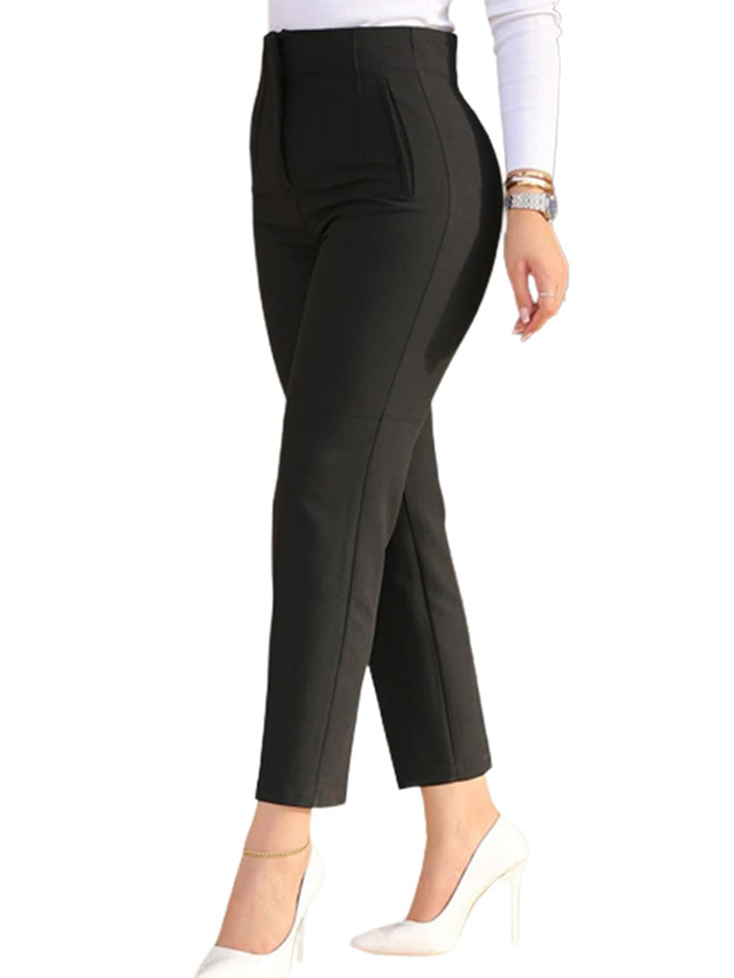 MARKS & SPENCER Regular Fit Women Black Trousers - Buy MARKS & SPENCER  Regular Fit Women Black Trousers Online at Best Prices in India |  Flipkart.com