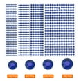 thumbnail image 3 of Uxcell 1792 Pcs 4 Sheets Deep Blue Rhinestone Stickers 3/4/5/6 mm Self Adhesive Rhinestones Gems for DIY Decoration Craft, 3 of 5