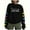 Black, variant on Lorytime Christmas Womens Crewneck Sweatshirt Fall Letters Print Fleece Shirt Long Sleeve Pullover Tops for Holiday