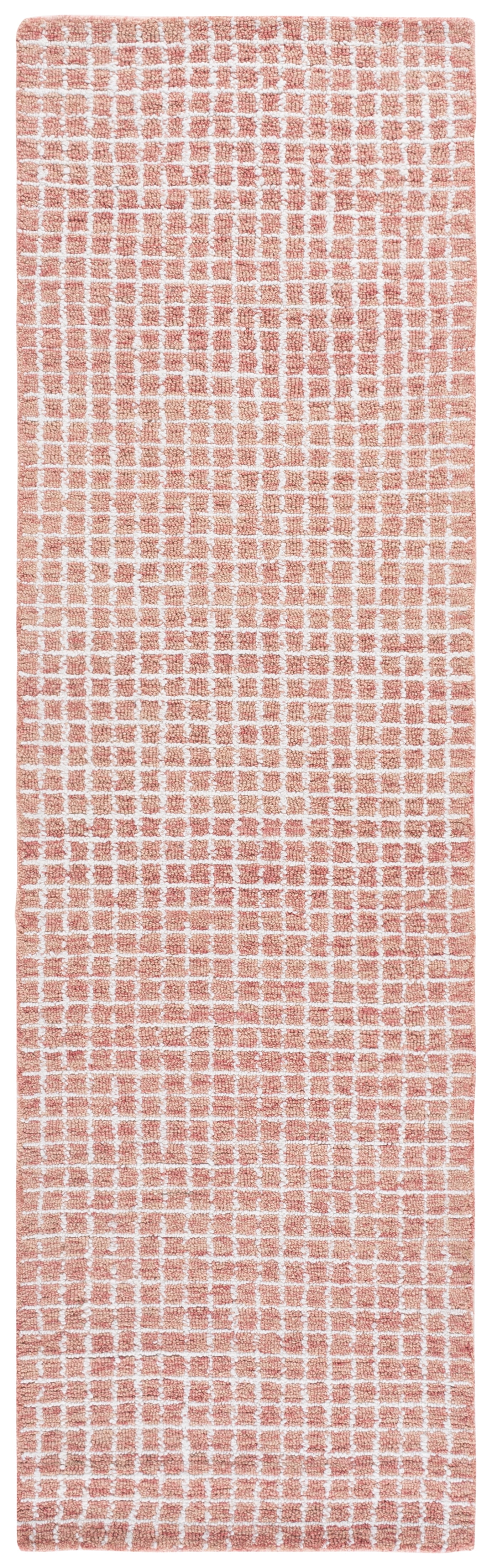 SAFAVIEH Abstract Careen Geometric Runner Rug, Ivory/Blush, 2'3" x 8'