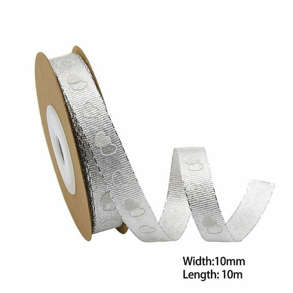 Luoshdecor Valentine's Day Heart Ribbons,Heart Satin Ribbons for Valentines Gift Wrapping Crafts Flower Bouquet Candy Decoration