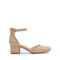 thumbnail image 2 of Zapatos de Tacón Cuadrado con Correa en el Tobillo para Mujer DREAM PAIRS Nude, 2 of 7