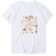 thumbnail image 1 of Camiseta de Manga Corta de Cuello Redondo Impresa para Mujeres, Primavera Y Verano Casual, 1 of 3