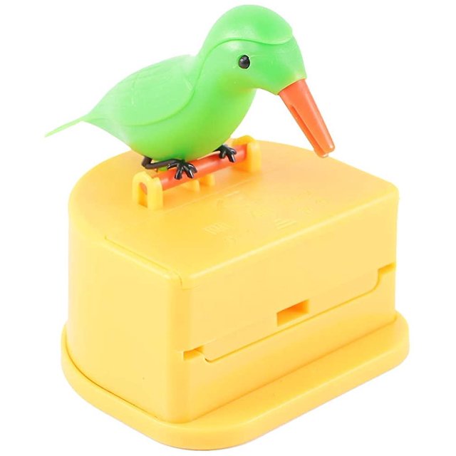 Caja de almacenamiento de palillos de dientes, dispensador emergente de palillos de dientes, contenedor de palillos de dientes para pájaros con 1 bolsa de palillos de dientes