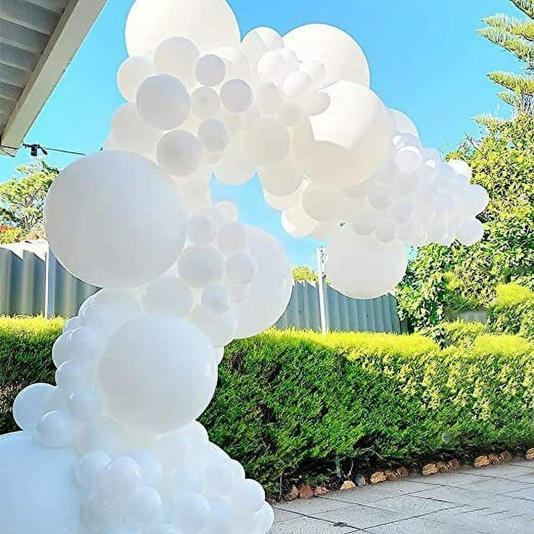 152pcs Matte White Balloon Garland Kit Wedding Birthday Party -    Wedding balloons, Balloon decorations party, Birthday balloon decorations