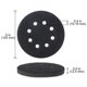thumbnail image 3 of 6PCS 5 Inch(125mm) 8-Hole Soft Sponge Interface Pad for Sanding Pads and Hook&Loop Sanding Discs fo, 3 of 5