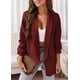 thumbnail image 1 of Blazer para mujer, blazer informal, chaqueta de manga larga con solapa delantera abierta, trajes de trabajo, chaquetas de oficina, blazer para uso diario/trabajo, abrigo suave y hermoso para mujer, 1 of 9
