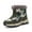 C9/Army Green, variant on XIYON Toddler Boys Boots Kid Winter Shoes Outdoor School Warm Boots For Boys Girls 28