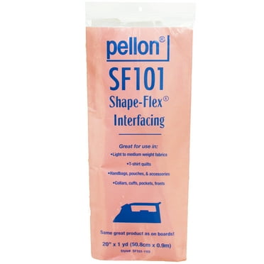 Pellon Shape-Flex Fabric Interfacing, White. 20" x 1 Yard Precut Package