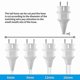 thumbnail image 3 of White IP44 Rated Twist-Resistant Safety Plugs, 250V 16A, Splash-Proof & Durable Design for Long-Term Use, 3 of 5