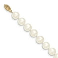 thumbnail image 2 of 14K Yellow Gold necklace Pearl Freshwater Near Round White 18 in 9.5 mm 10, 2 of 3