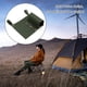 thumbnail image 5 of Greeniant Bolsa para silla de camping, reposabrazos de cuero PU, soporte para botella de agua, portátil, senderismo, playa, organizador carpas Verde, 5 of 6