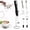 Black, variant on QOPR Handheld Electric Milk Frother, Rechargeable Frother Handheld with 2 Whisk Attachments, Matcha Whisk and Drink Mixer for Coffee, Latte, Cappuccino,Green
