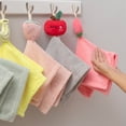 thumbnail image 3 of Toalla de mano Toalla de mano de vellón de coral con forma de dibujos animados de frutas, muebles, toalla colgante Cuadrado pequeño Absorción de agua Durabilidad de secado rápido Hábil y atractivo Jormftte CPB-DE-LYY54-5, 3 of 5