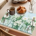 thumbnail image 3 of White Floral Vases Placemats Set of 4 Tulip Spring Flowers Blue Place Mats Indoor Wipeable Table Mats Washable Cloth Dining Table Placemats for Kitchen Holiday Party Home Decor 13x19 Inch, 3 of 9
