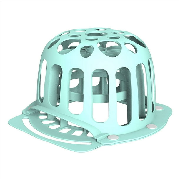 Jaula para Limpiar Gorras, Rejilla de Silicona para Limpiar Gorras, Rejilla Curva Azul