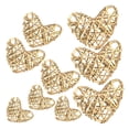 thumbnail image 2 of 9Pcs Rustic Heart Wicker Balls for DIY Vase And Bowl Filler Ornaments, Decorative Spheres Balls Perfect for Decorations - Natural, as described, 2 of 5