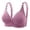 Purple, variant on Women Wirefree Support Bra Plus Size Seamless Maternity Bra Comfortable Breathable Underwire Support Four Hook Back Closure Enhancing Lift Design 44/100 Purple