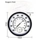 thumbnail image 3 of Termómetro e higrómetro para interiores y exteriores de 10 "para patio, pared, no se requiere batería para permitirle ver la temperatura y la humedad del día desde, 3 of 5
