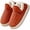 Orange, variant on Slipper Booties for Men and Women, Warm Plush Ankle Bootie with Fleece Lined Memory Foam & Anti-Slip Sole, Comfortable Indoor/Outdoor Shoes.
