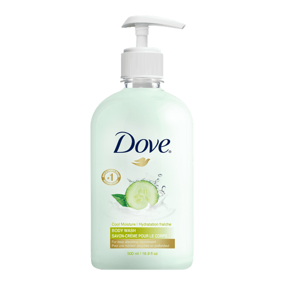 Dove Refillable Cucumber Bodywash 500ml - 3 Pack