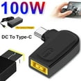 thumbnail image 4 of EROCK 90 Degree 100W USB C Type C To DC Lenovo Square Converter Power Charger Adapter, 4 of 10