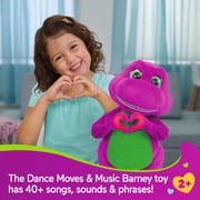 Fisher-Price Barney’s World Dance Moves Music Barney Plush, 13-inch Figure, Songs, Sounds, Lights & Soft Texture