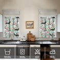 thumbnail image 4 of Dog Print Kitchen Curtains 36 Inch Short - 3 Panel Set, Cute Puppy & Floral Design, Rod Pocket Pet Lover Curtains 100% Polyester, Paw & Bone Pattern for Kitchen, Living Room, Bedroom, Easy Wash, 4 of 6