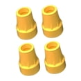 thumbnail image 4 of 4 Pieces 7/8inch Rubber Tips Wear Resistant Replacement Good Performance for Grass, Gravel or Sand Ground Sturdy Slip Resistant Yellow, 4 of 7