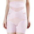 thumbnail image 4 of Tummy Control Body Shaper Shorts - High Waist Thigh Slimmer Panties Shapewear - Purple - Purple-XXXL, 4 of 6