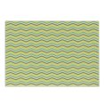 thumbnail image 1 of Yellow Chevron Cutting Board, Zigzag Lines in Horizontal Direction Retro Style Display, Decorative Tempered Glass Cutting and Serving Board, Small Size, Charcoal Grey Sky Blue, by Ambesonne, 1 of 1