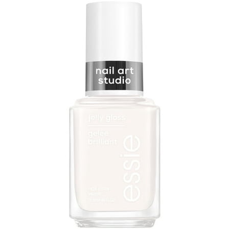 essie Nail Art Studio Jelly Gloss Nail Polish, Vegan, Sheer White Nail Polish, Arctic Jelly, 0.46 Fl Oz