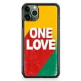 thumbnail image 1 of One Love Rasta Flag Marley Jamaica Slim Shockproof Hard Rubber Custom Case Cover For iPhone 13 Mini, 1 of 5