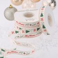thumbnail image 2 of 25 Yards 1.5cm Wide Christmas Grosgrain Ribbon, Ribbon Xmas Winter Holiday Fabric Craft Ribbon for DIY Crafts Gift Wrapping Accessories, 2 of 4