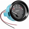thumbnail image 1 of 2" 52MM DC12V Car Voltage Gauge Meter, 8-16V Pointer LED Electrical Vehicle Voltmeter Gauge, Automotive Power Volt Meter Replacement, Universal for SUV Automobile Truck -, 1 of 6