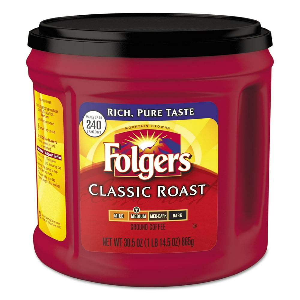 Folgers Ground Coffee, Classic Roast, 30.5oz. Canister (FOL20421EA