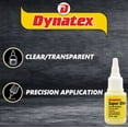 thumbnail image 5 of Dynatex .70 oz Super Glue Instant Adhesive - Bonds Glass Metal Plastic Rubber, 5000 PSI Strength, Clear Bond, Up to 175°F, Stronger Than Standard (5-Pack), 5 of 9