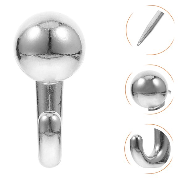 CIMAXIC 30Ud Metálicos Para Pared Con Clavos, Ideales Para Cuadros Y Organización