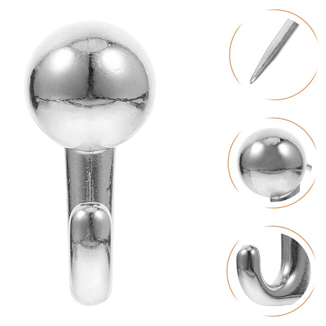 CIMAXIC 30Ud Metálicos Para Pared Con Clavos, Ideales Para Cuadros Y Organización