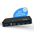 thumbnail image 3 of Dual HDMI EARC Audio Extractor 4K@60Hz With Optical Port & 3.5mm Jack, 18Gbps Bandwidth (HDA-935), 3 of 7